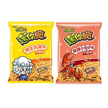 康师傅迷你香爆脆干脆面整箱袋装方便面小零食儿童干吃掌心捏碎面 烤