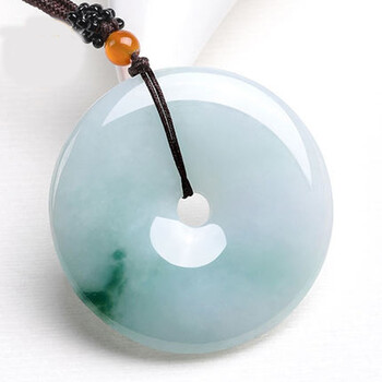 礼物送男女友冰糯种翡翠大号平安扣吊坠男女货玉坠子 飘 xcl玉 佩挂件