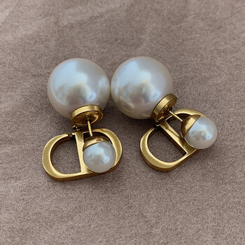 古铜色(前后珍珠耳钉)