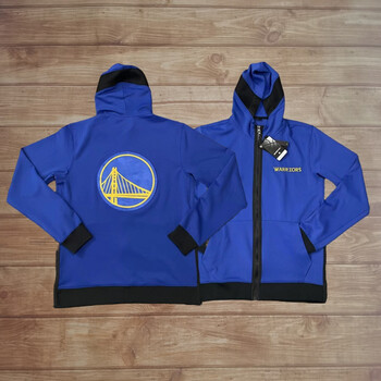 里杜兰特球员版出场服外套运动训练服男连帽衫 勇士蓝色出场服 s(成人