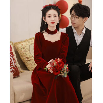 lachapelle拉夏贝尔敬酒服2023新款新娘小个子结婚礼服订婚回门服平时