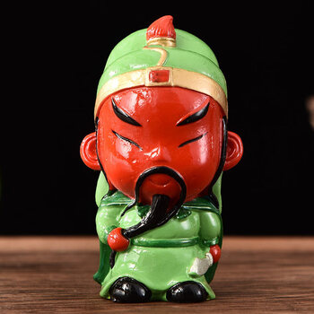 旅游文创纪念品玩具三国人物小公仔车载摆件中国特色老外礼物品关羽