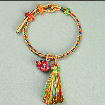 恒愎端午节五彩绳手工编织手链婴儿小粽子古法五色线手绳儿童宝宝新款