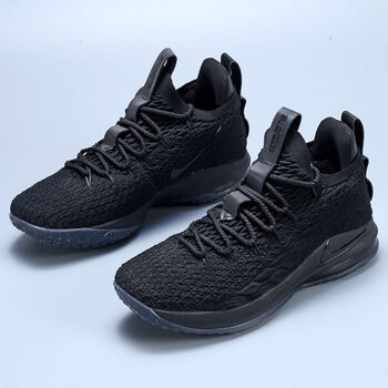 男鞋 白金黑金透气冬季学生运动鞋防滑耐磨 黑武士 43