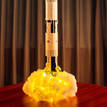 乐高乐阿波罗土星5号展示盒中国航天火箭系列积木发射架高难度18岁