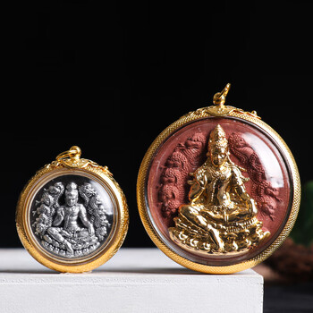 泰国佛牌正牌龙婆龙耐2550年泽度金泽镀金查度堪项链吊坠大模款式一