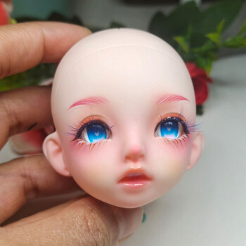 六分bjd妆头3d可换眼手绘成品萌头国产bjd改妆六分娃头bjd娃娃bjd男娃