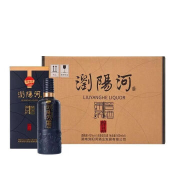 浏阳河酒粹品纯粮食浓香型白酒42度500ml1瓶整箱装500ml6瓶整箱装餸3