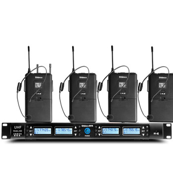 无线麦克风 话筒一拖四u段可调频头戴耳麦视频演讲培训专业舞台演出