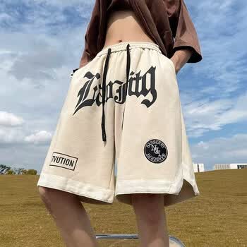 kutdoty高街美式短裤男夏季潮牌运动球裤宽松休闲裤子胖子大码篮球五
