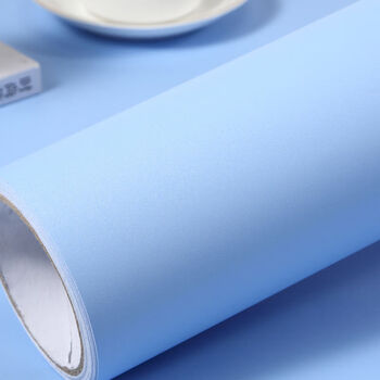 彦莫 墙布卧室防水防潮自粘墙纸壁纸背景卧室白桌面家具柜子翻新色