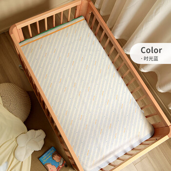 良良婴儿凉席苎麻新生儿宝宝夏天婴儿床全苎麻凉席幼儿园床单席子时光