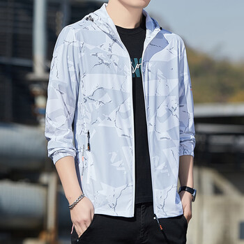 七匹狼septwolves冰丝外套男款防晒衣宽松潮流2024夏季连帽钓鱼防晒服