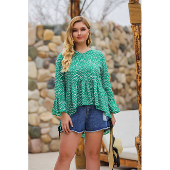 悠然柒谨上衣 fat women shirts summer hes big size ladies blouse 