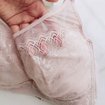 上开扣哺乳内衣大胸显小防下垂香芋色无钢圈全包75e100斤以下胸很大