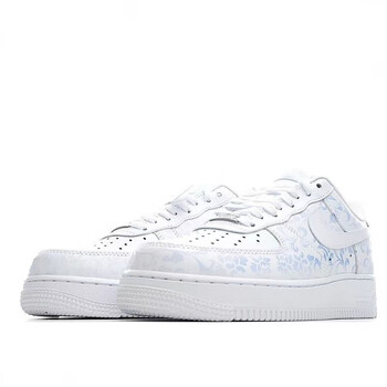 新款纯原空军一号青花瓷温热变色龙男女板鞋af1热感应情侣小白鞋 主图