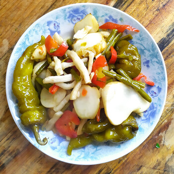 食上猴江西特产婺源酸菜500克酸辣下饭菜农家土法腌制泡菜混合酸菜酸