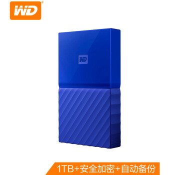 (WD)1TB USB3.0ƶӲMy Passport  2.5Ӣ (뱣 Զ)WDBYNN0010BBL