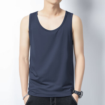 南极人(nanjiren)冰丝感莫代尔棉男士背心夏季薄款健身跨栏速干内穿网