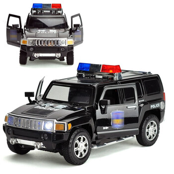 宠翰jk合金车模型兰博基尼豪华跑车加长版悍马轿车收藏儿童玩具124