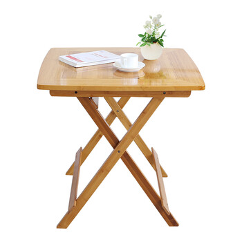 楠竹折叠桌多功能餐桌吃饭桌子便携方桌简约书桌电脑桌实木桌经济型椅