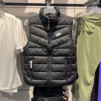 nike耐克冬羽绒马甲女轻薄保暖防风休闲保暖坎肩运动背心dr1591010dr