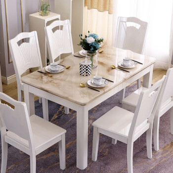 six person table and chairs