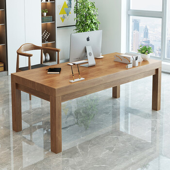 台式桌办公学习桌书房书桌长条桌桌子 白蜡木桌子120*60*75板厚5厘米