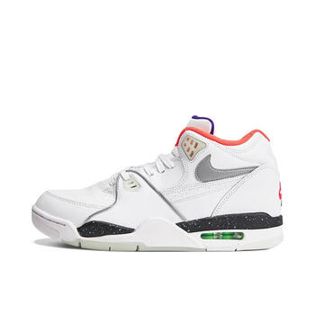 耐克nikeairflight89夜光轻便缓震男子运动鞋白色银白色激光红电压紫