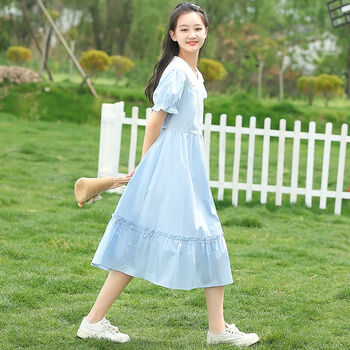 吟咛夕毕业礼服女高中生连衣裙成人礼娃娃领学院风少女夏季初中学生