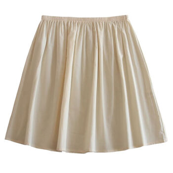 内衬裙棉防透半身裙防走光内衬打底裙安全裙汉服衬裙内搭sn2336 杏色