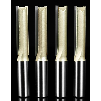 电动工具 木工刀具电木工铣刀级加长双刃直刀修边机锣刀雕刻机刀具 1