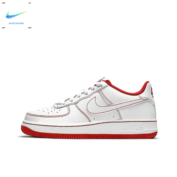 耐克nikeairforce1lowgs红白小洛克公园cw1575100cw157510038