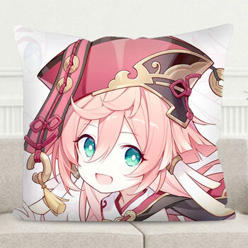 原神周边抱枕甘雨神里绫华动漫靠垫可莉胡桃二次元靠枕头礼物定制烟绯