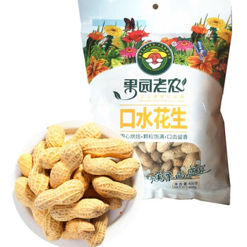 果园老农 Orchardpeasani 湿五香瓜子黑瓜子西瓜子口水花生休闲零食 400g果园老农口水花生3袋 图片价格品牌报价 京东