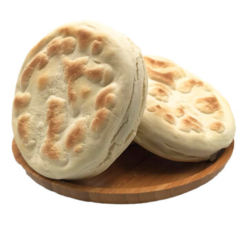 锅盔陕西甘肃特产馍馍白吉饼手工白饼子平凉小吃早餐烤饼10个 原味