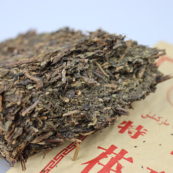 两块装新疆砖茶湘益特制茯砖茶黑茶金花砖茯茶奶茶配料定制