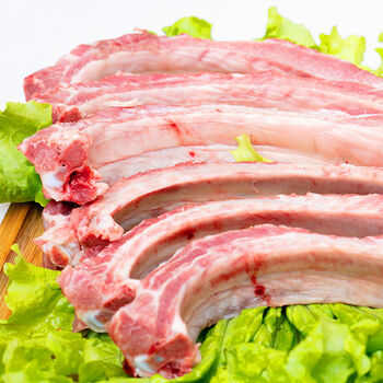 新鲜猪肋排生猪排骨猪小排肋条速冻生鲜法拉尔特4斤畅享装10厘米左右