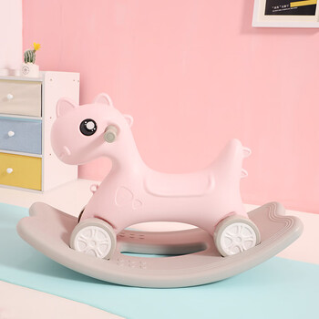 儿童摇摇马宝宝木马一周岁生日礼物摇摇乐滑步车两用玩具婴儿摇椅亲子