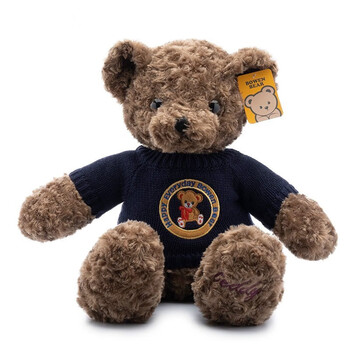 迪士尼柏文熊泰迪熊猫大号娃抱熊小熊公仔玩偶毛绒玩具七夕情人礼物蓝