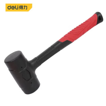 得力（deli） DL445045 45mm 专业级防震橡皮锤(红) 企业订单 个人勿拍