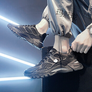 钰今歌运动鞋夏男鞋低帮韩版鞋透气新款老爹搭学生白