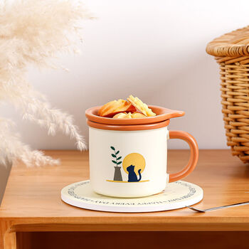 京世荣网红ins风创意陶瓷马克杯水杯家用早餐杯夏日陶瓷杯加厚日式细