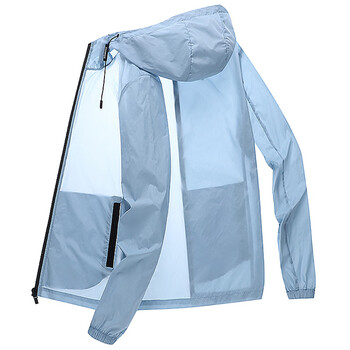 海澜之家(hla)防晒衣男款夏季2022连帽休闲大码青年夹克防晒服男装