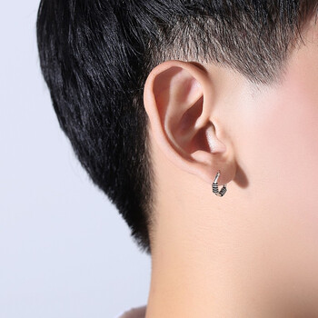 925男士耳钉单只霸气韩版潮流个性嘻哈男款男生耳环复古耳扣a款单只
