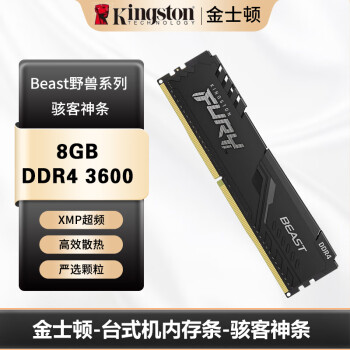 ʿ (Kingston) FURY 8GB DDR4 3600 ̨ʽڴ BeastҰϵ 