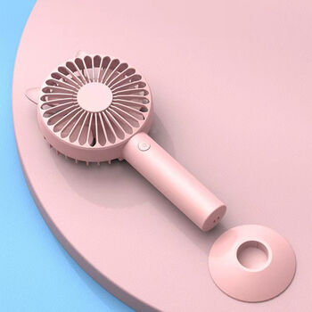 柏蝶莱小风扇便携式手拿电风扇夏日usb手持迷你充电静音学生宿舍大