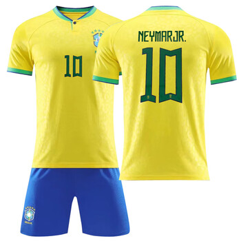 足球服套装成人儿童训练服梅西球衣法国巴黎队服团队定制 22-23巴西