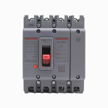 德力西cdm3空开100a塑壳断路器63塑料外壳式空气开关3p4p三相380v 63a