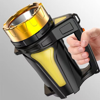 切叶蚁手电筒强光充电户外超亮大功率 远射led氙气家用巡逻矿 【高配